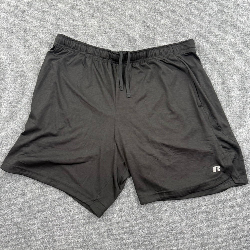 Russell Athletic Shorts XL Black FreshForce Performance Gym Men's